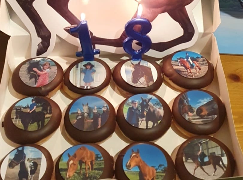 Customer photo review of 12 x 6.35 cm Round Standard Cookie Edible Icing Images