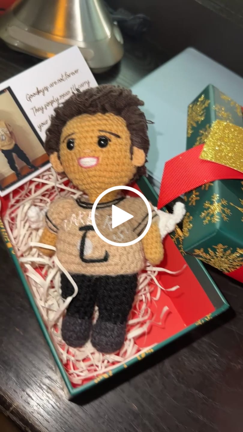 Customer video review of Tranquil® - Personalized Crochet Doll with Photo Card (Christmas CUT-OFF: Nov 25th)