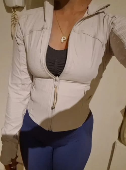 Customer photo review of Gold Bubble Initial Necklace with Sparkling Stone