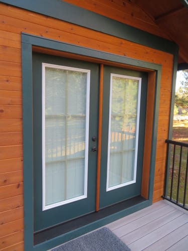 Customer photo review of ODL Add On Blinds for Raised Frame Doors - 24" x 66"