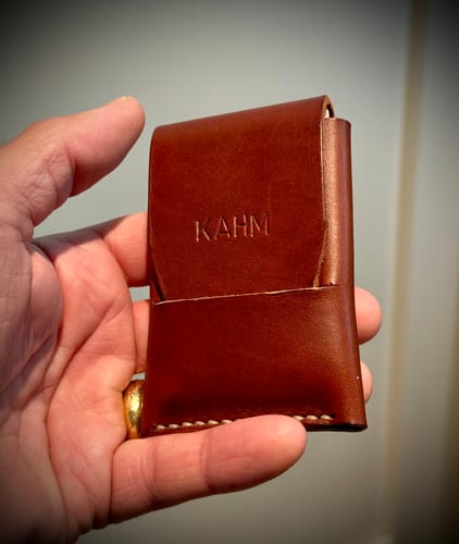 Customer photo review of Slimmad plånbok i äkta läder