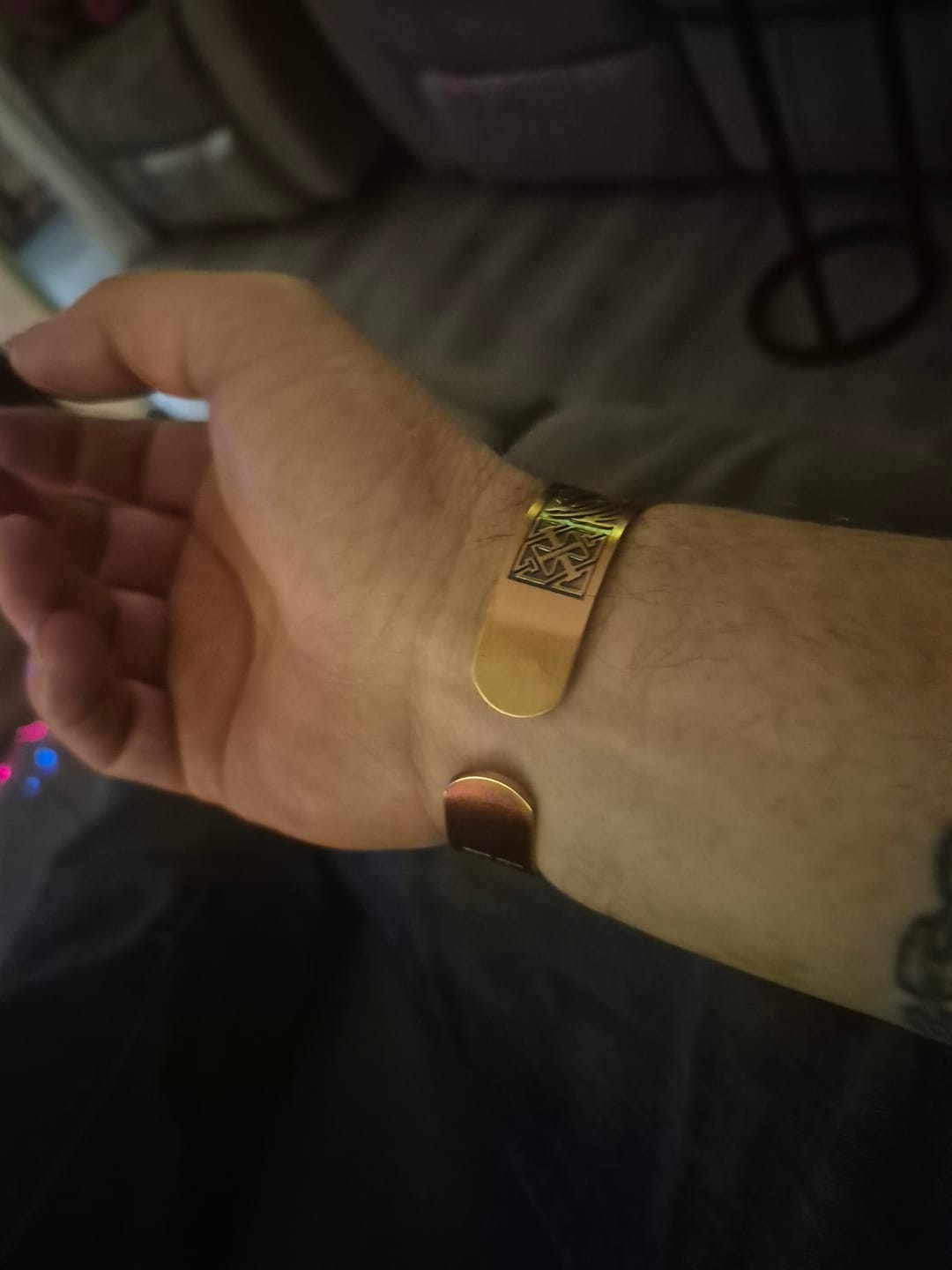 Customer photo review of Power Health Celtic Weave 3/8" Copper Bracelet
