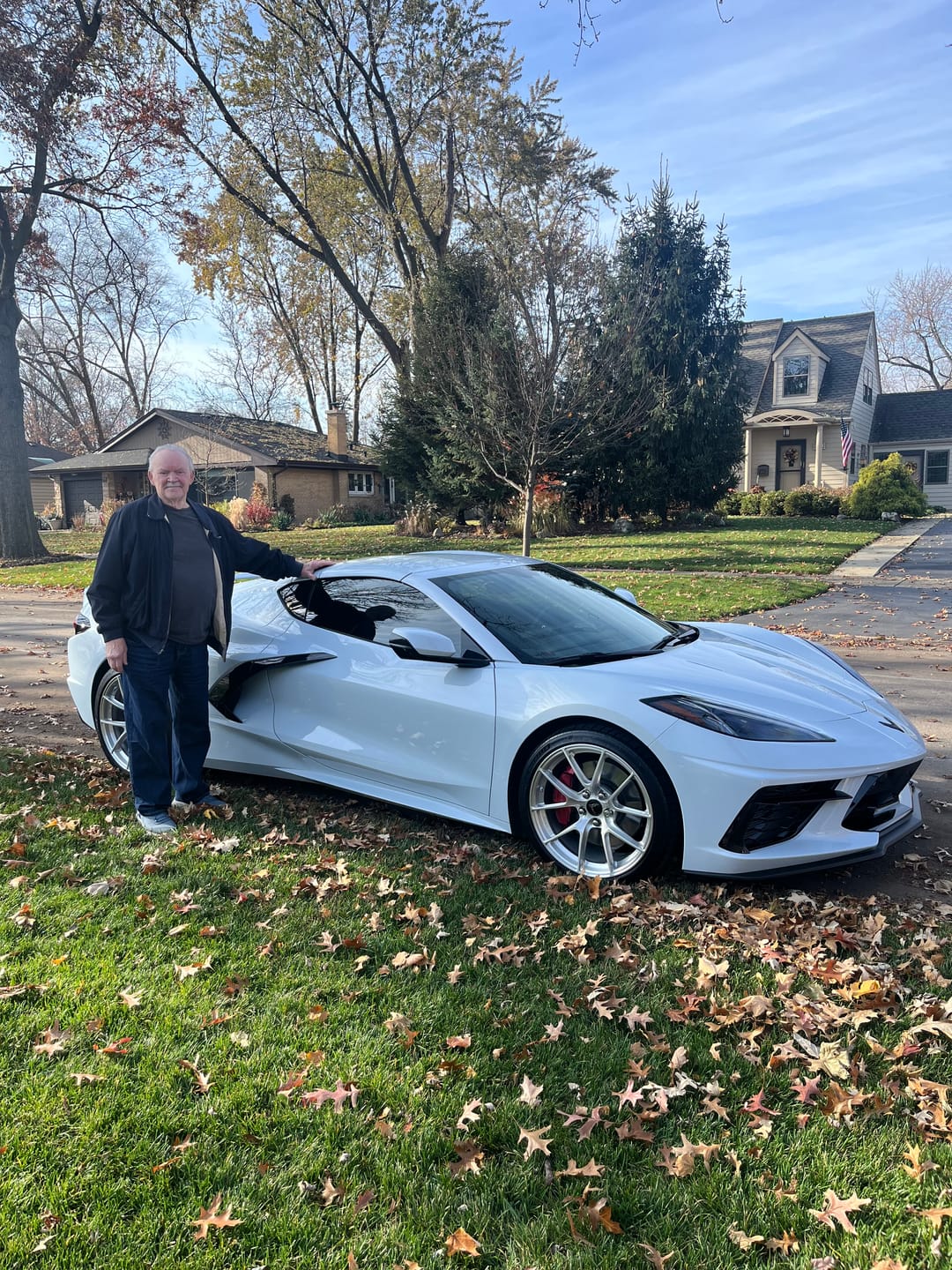 Customer photo review of Corvette C8 Front Mesh Grill Insert Cover