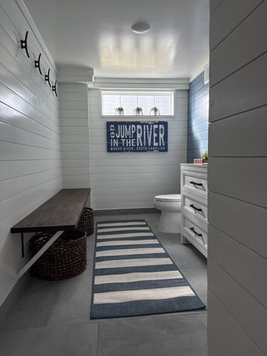 Customer photo review of Go Jump In The River Rustic Sign