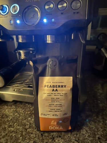 Customer photo review of Café Hacienda Doka Peaberry AA