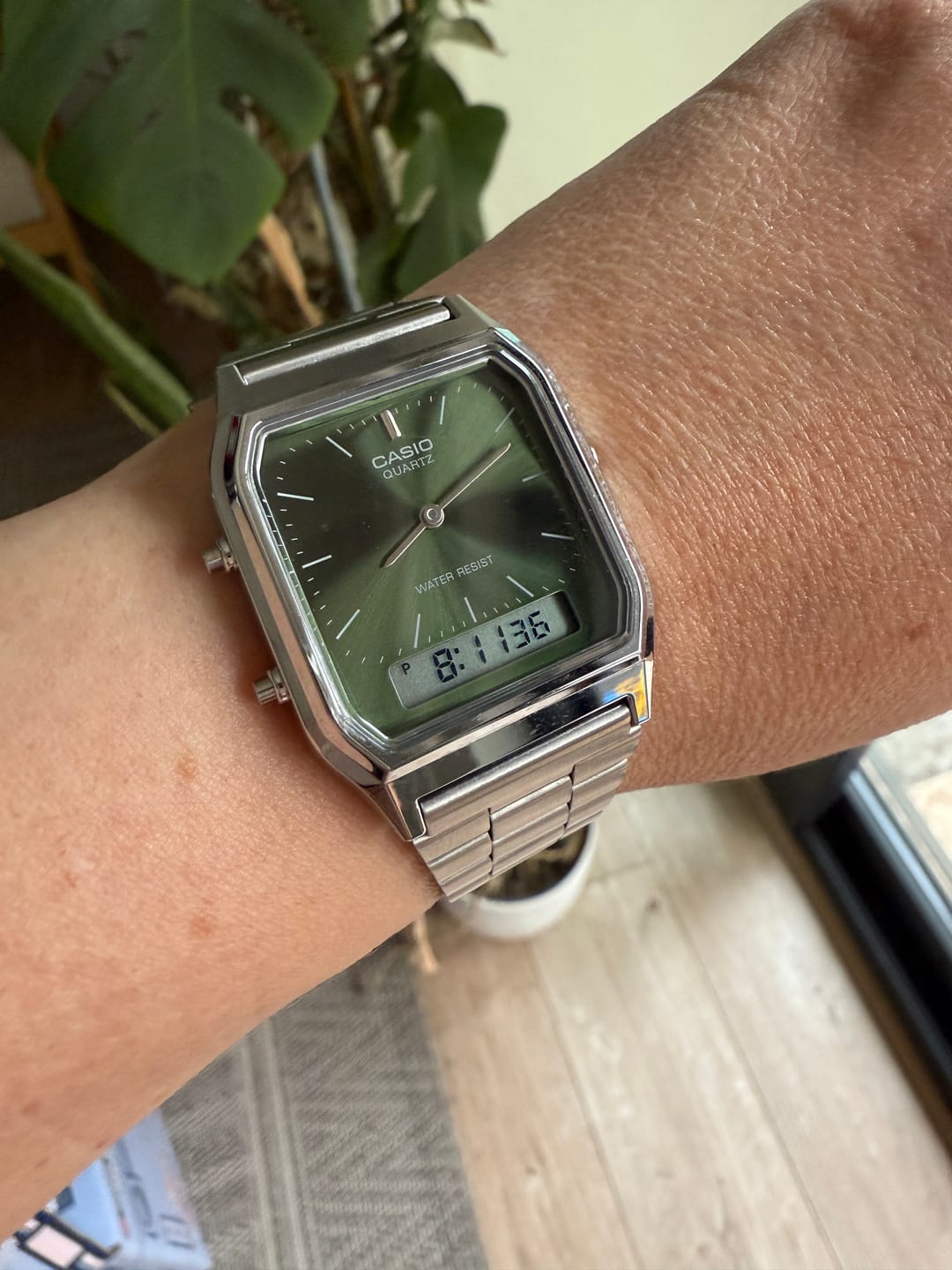 Customer photo review of Reloj Casio Vintage  AQ-230A-3A Análogo Digital Verde