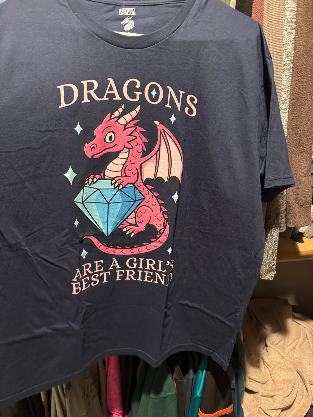 Customer photo review of Dragons Are a Girl's Best Friend T-Shirt