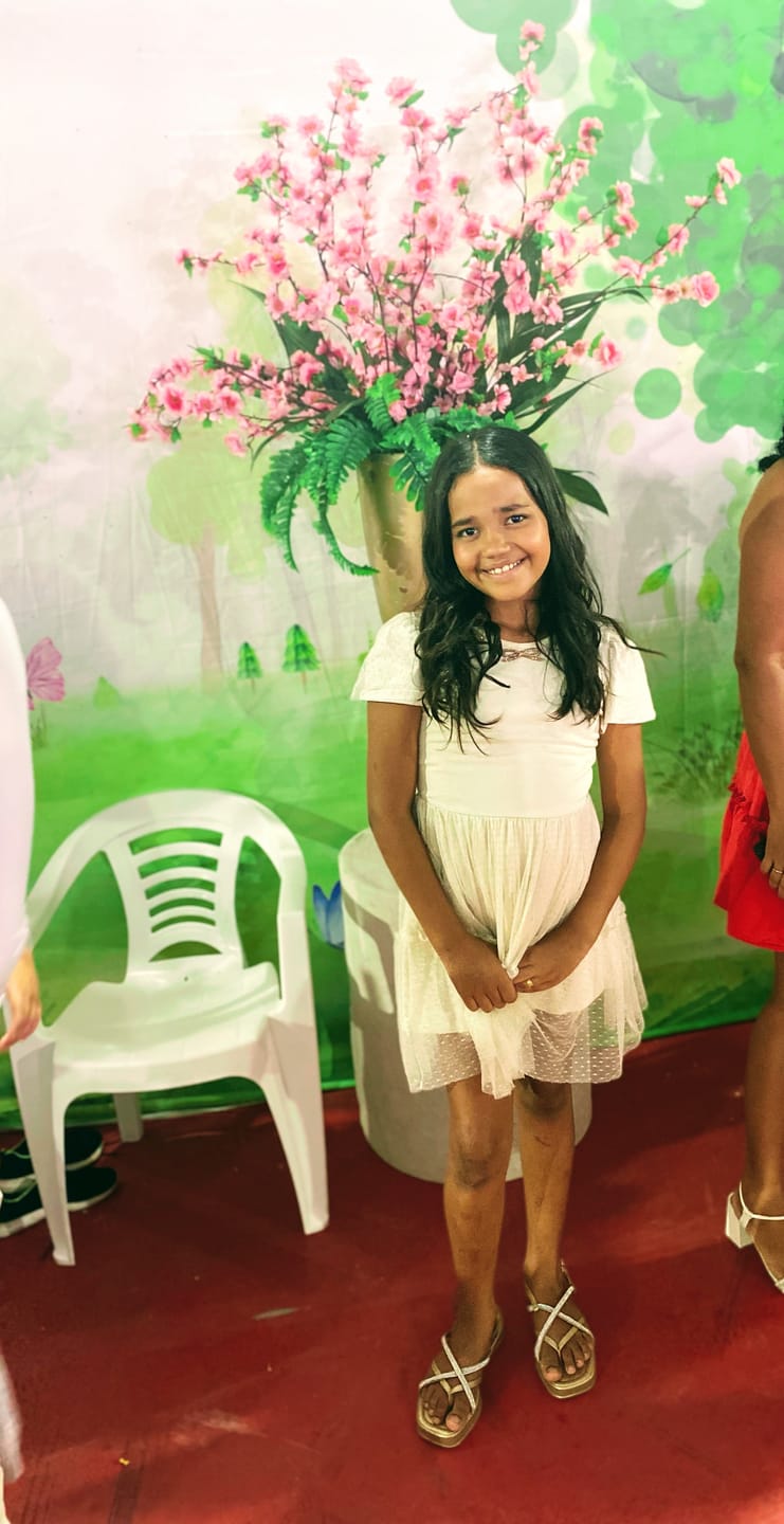 Customer photo review of Vestido em Ribana e Tule com Elastano 86996 Kukiê Infantil Menina