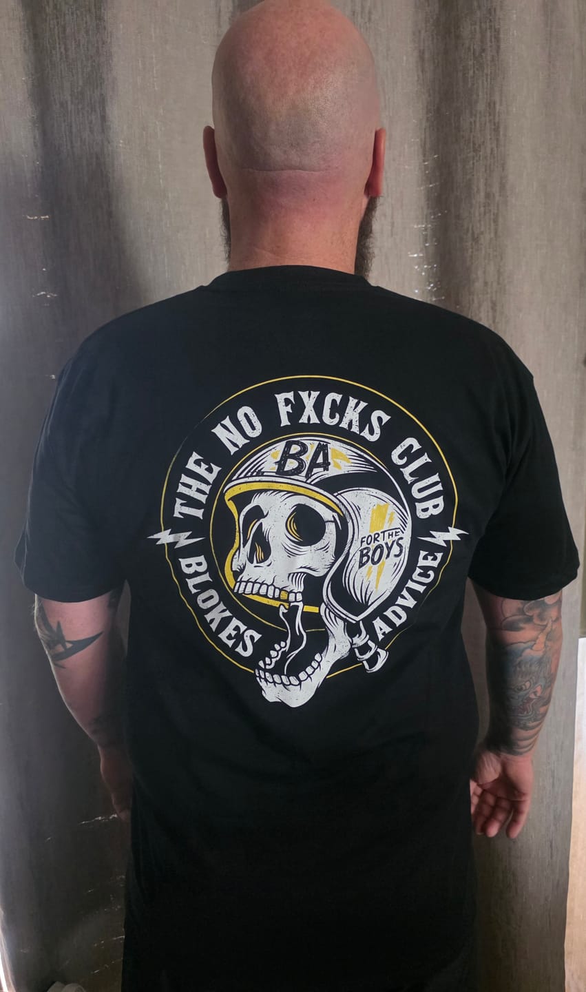 Customer photo review of No FKs Club Tee - Black