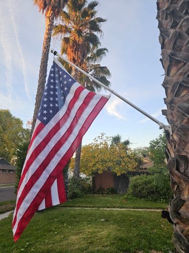 Customer photo review of Ultra Heavy Duty American Flag - 2-ply Polyester - Made In USA