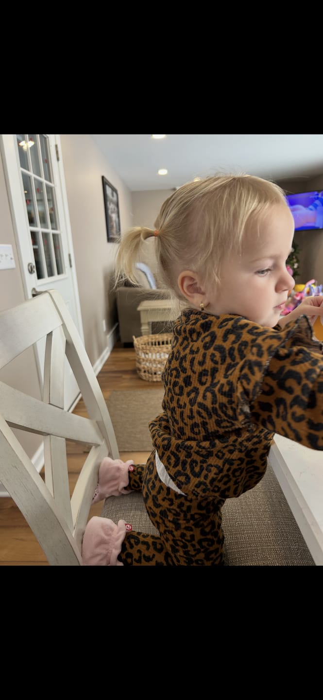 Customer photo review of Cozie Fleece Gripper Baby Bootie - Baby Pink
