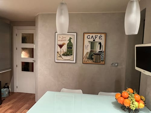 Customer photo review of Ilustración "al mal tiempo buen café" - SIN MARCO