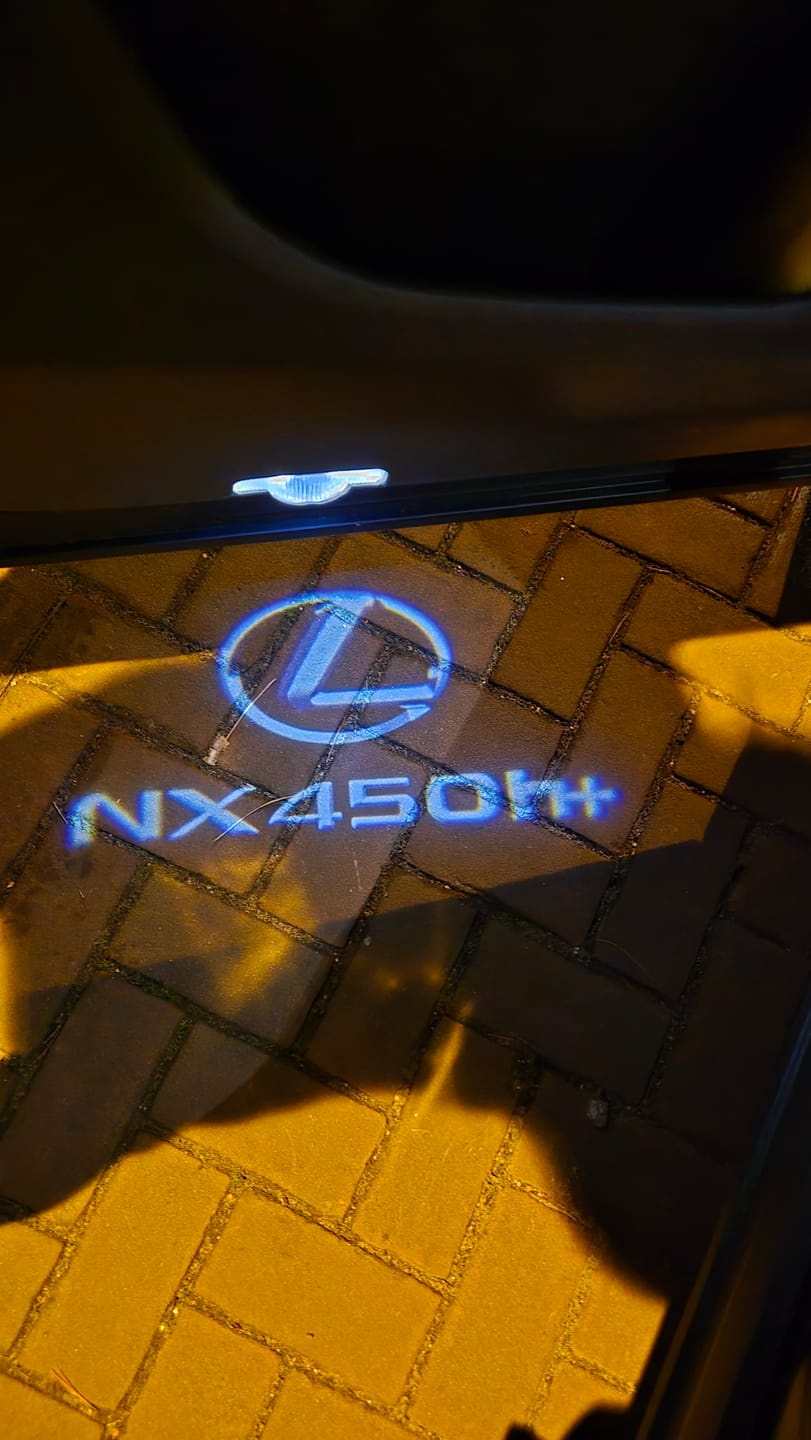 Customer photo review of LEXUS NX 450 h+  LOGO PROJECROTR LIGHTS (quantity 1 = 1 sets/2 door lights) Nr.220V23