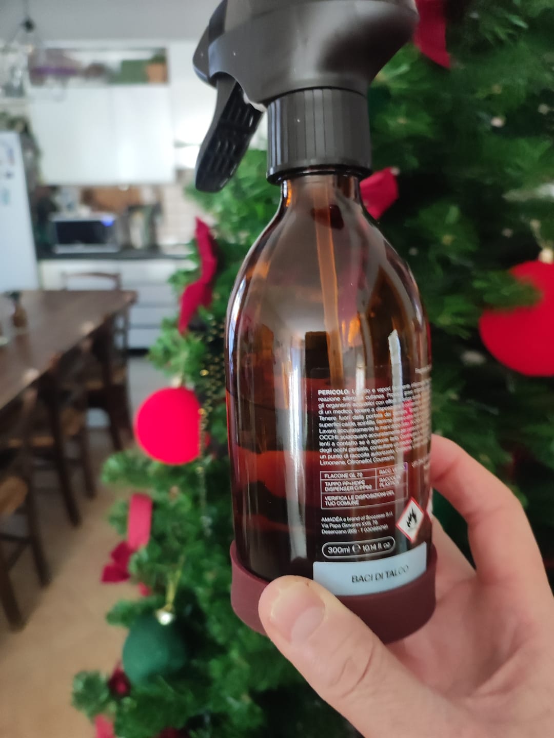 Customer photo review of Profumo "Baci di Talco" - Igienizzante tessuti e ambienti 300ml