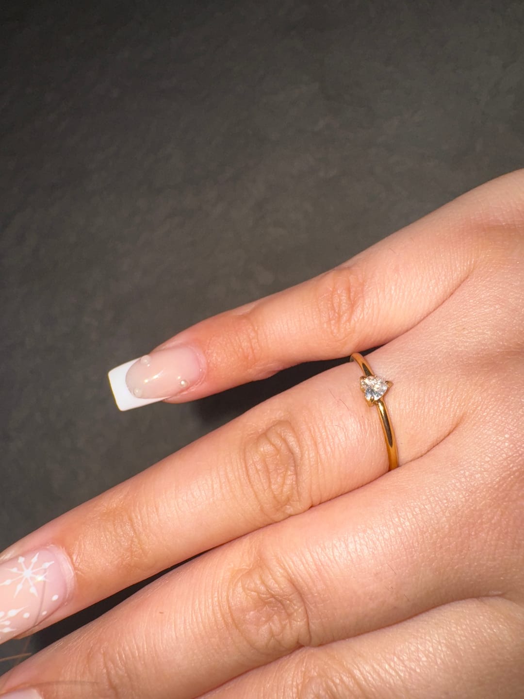 Customer photo review of Cute Heart Ring | 18K vergoldet