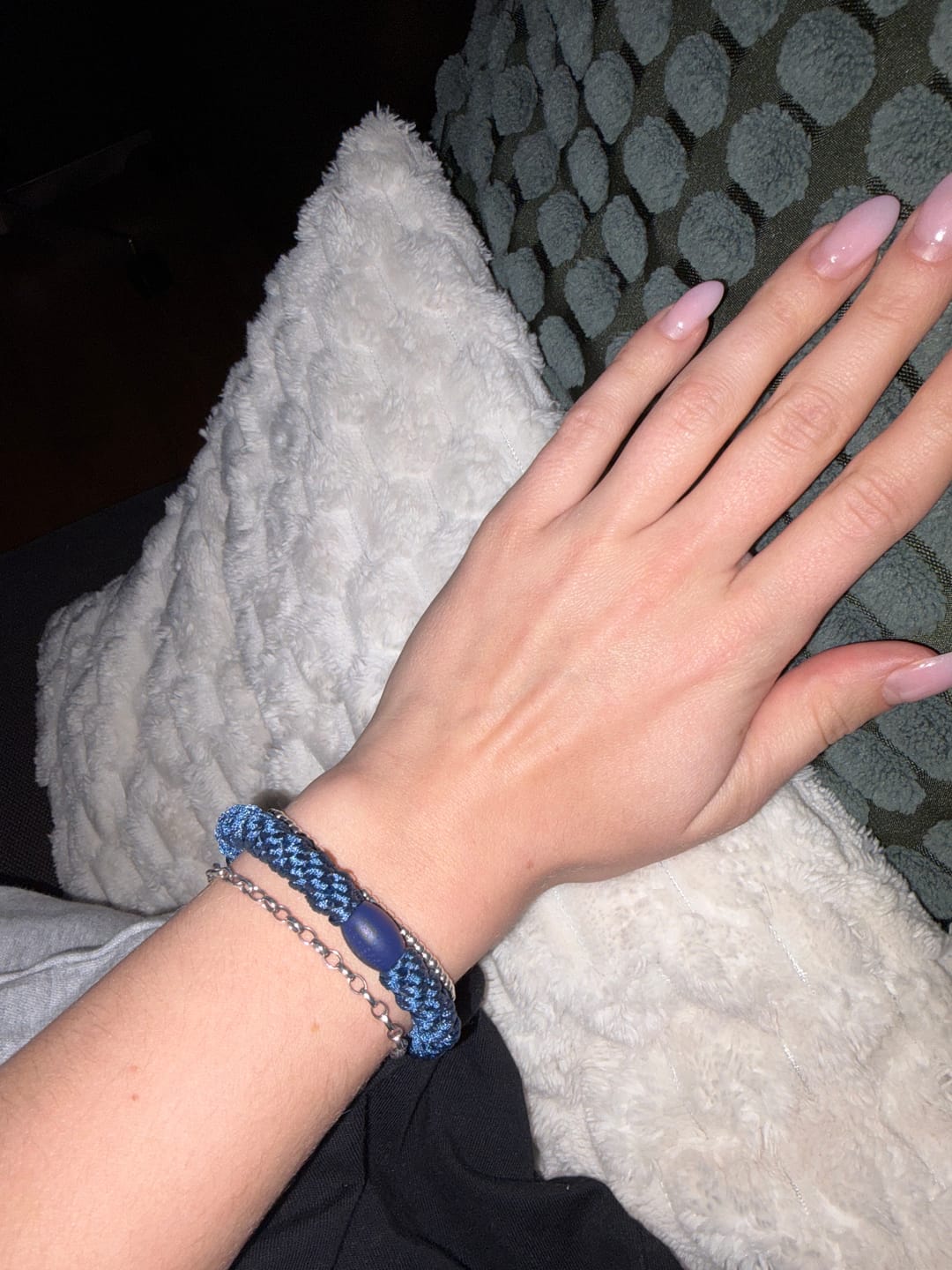 Customer photo review of Kknekki Hair Bundle Blue Shades