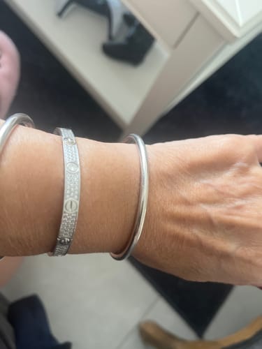 Customer photo review of LOVE BRACELET 6.1MM DIAMOND-PAVED