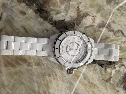 Customer photo review of J12 Automatic White Ceramic White Numerals White Dial