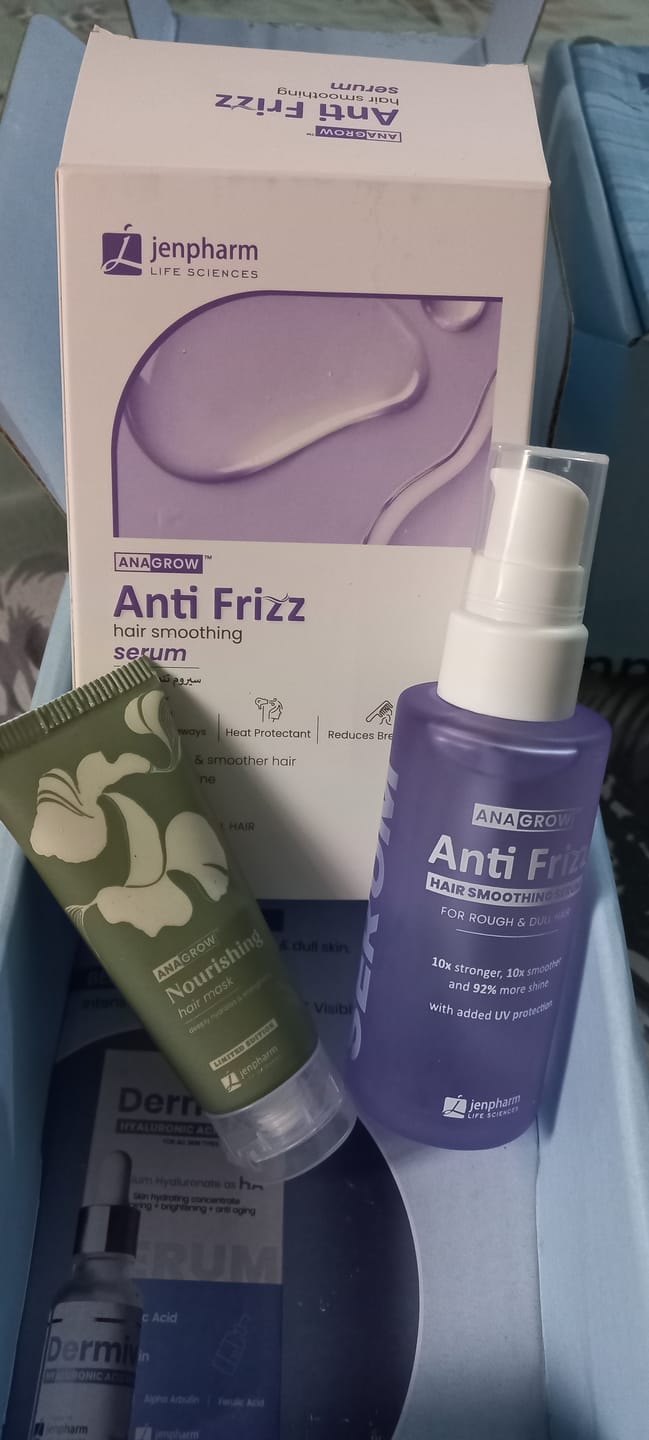Customer photo review of Anagrow Anti Frizz Hair Serum