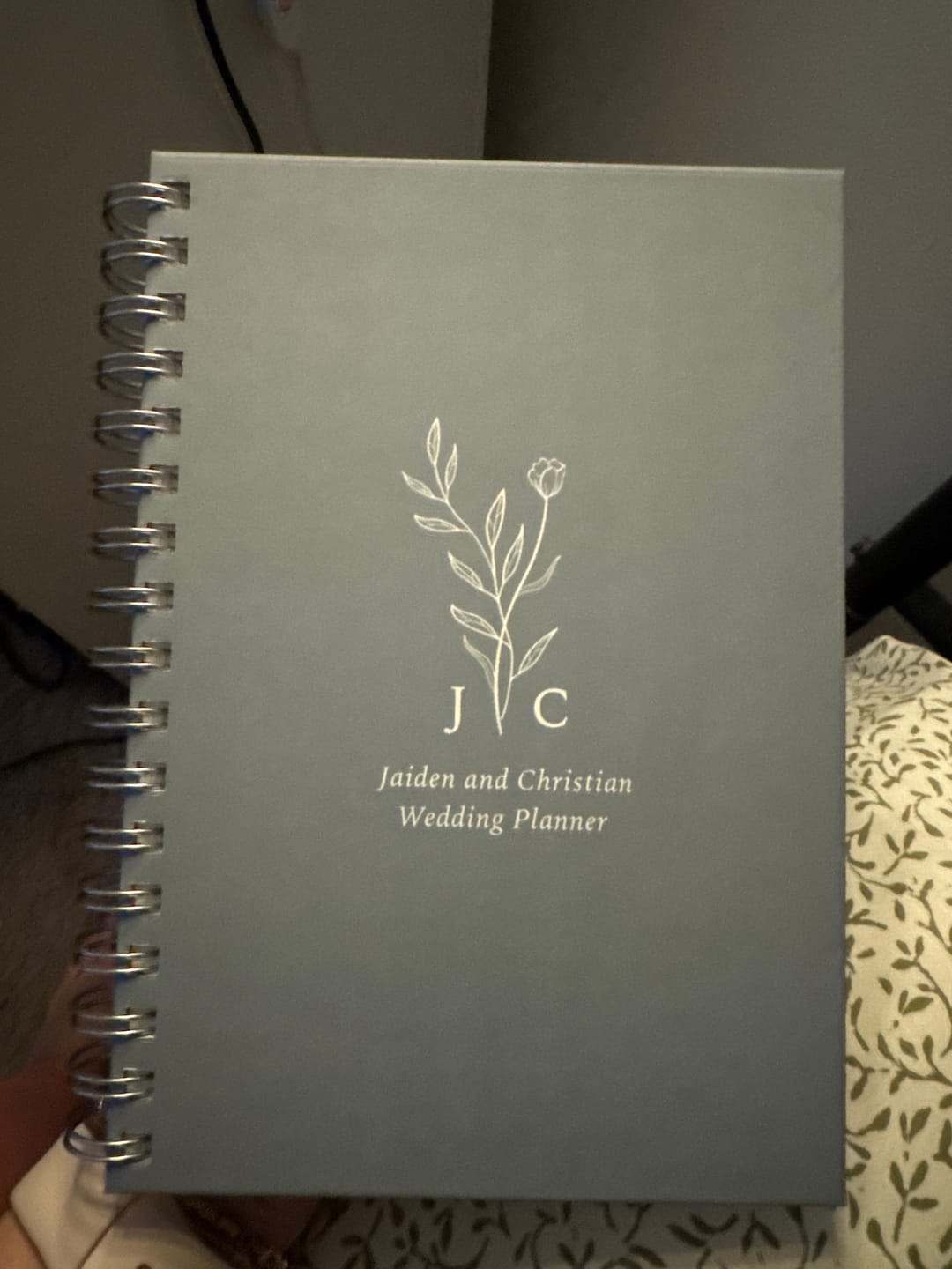 Customer photo review of Monogram Bouquet Wedding Planner