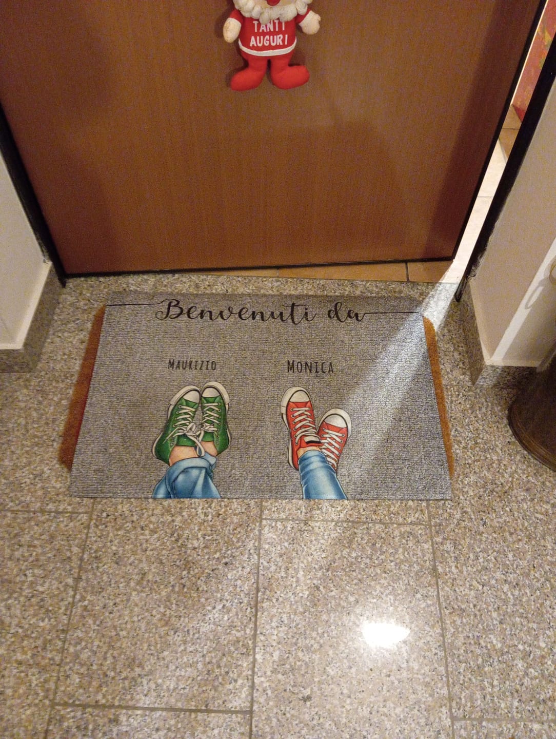 Customer photo review of Scarpe e zampe - Zerbino personalizzato