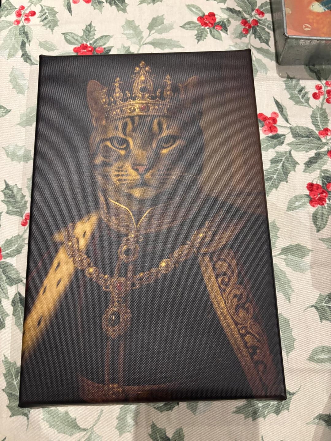 Customer photo review of Toile personnalisée - Portrait royal