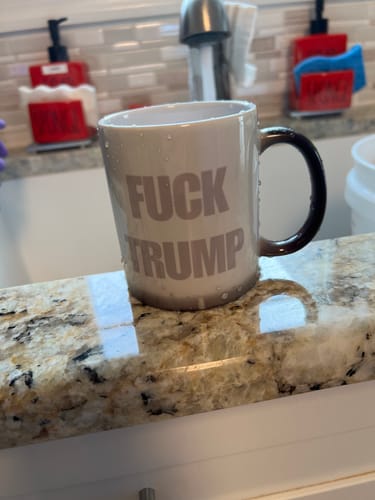 Customer photo review of Hidden F*ck Trump Mug - Message Reveals When Hot!🔥