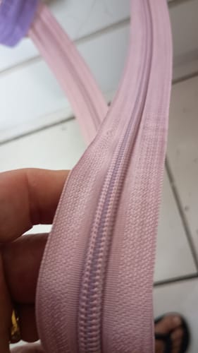 Customer photo review of ZIPER Nº6 POLIESTER COR ROSE 10 METROS
