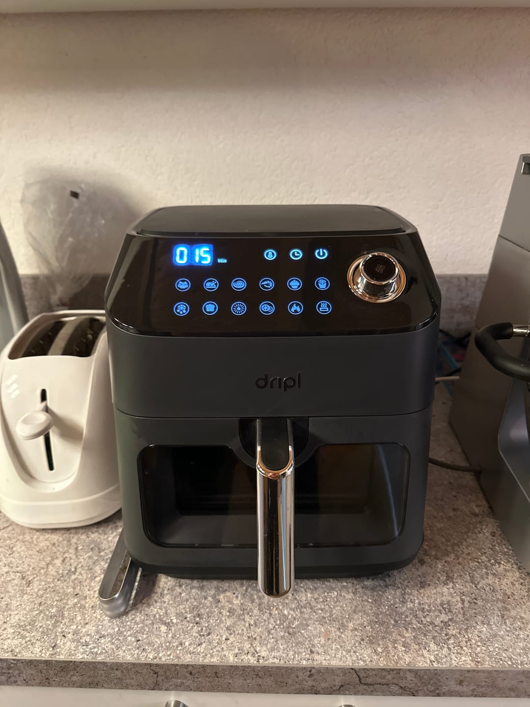 Customer photo review of Dripl Heißluftfritteuse 5,7L mit LCD Touchscreen