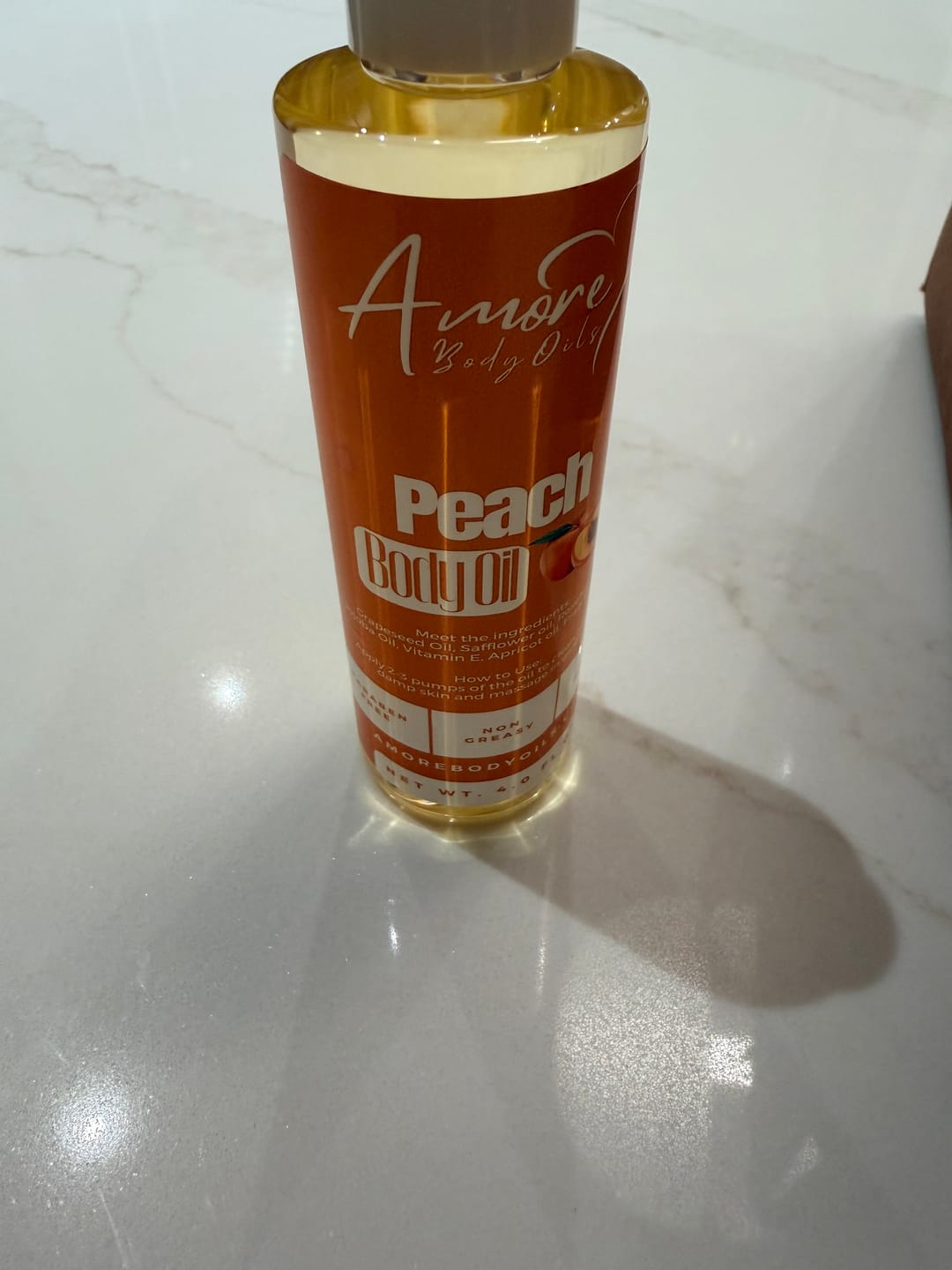 Customer photo review of Peach - Body Oil