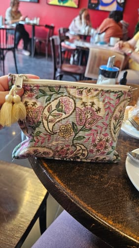 Reseña con foto de un cliente sobre Estuche Boho