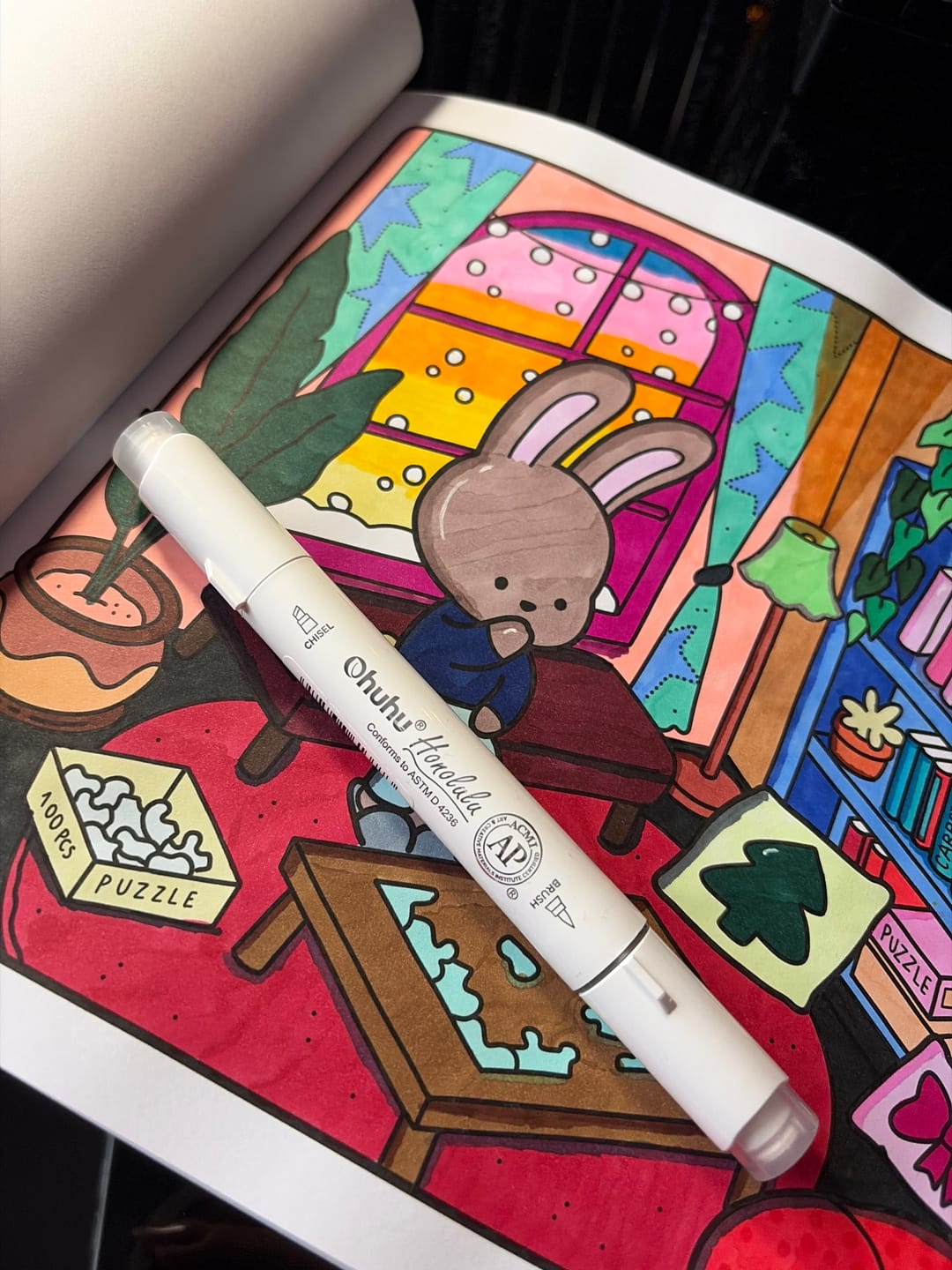 Customer photo review of Ohuhu Honolulu 0 Individual Marker, Brush & Chisel