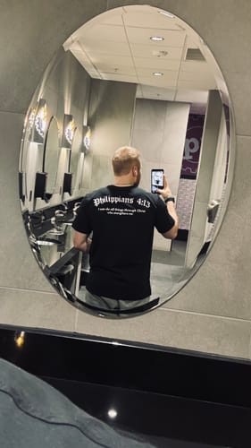 Customer photo review of Kingdom Performance Tee