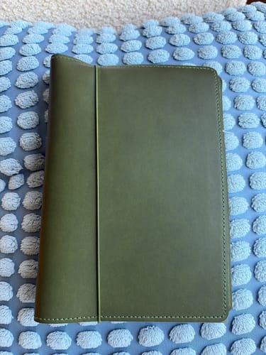 Customer photo review of Refillable Folio - OLIVE GREEN