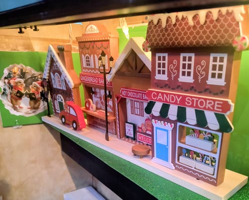 Customer photo review of Christmas Carol Mouse Hole Decal