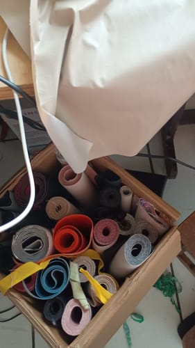 Customer photo review of CEDRO 0.8MM COM FUNDO DE MALHA COR PRETO