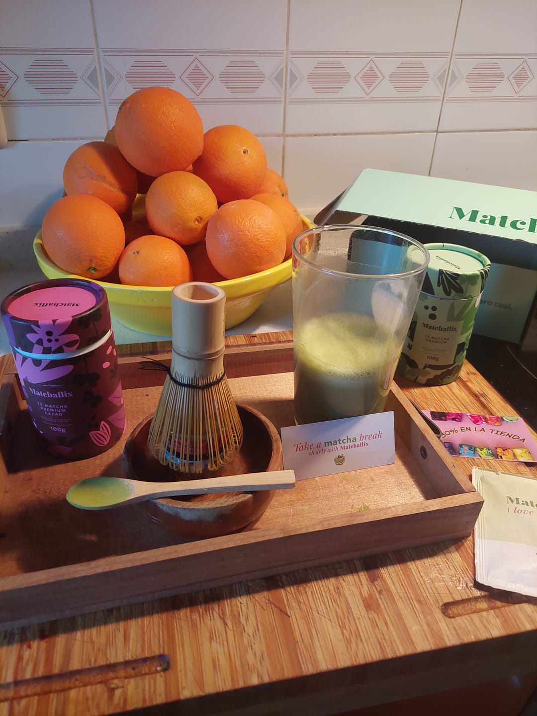 Customer photo review of Té Matcha Premium Cacao