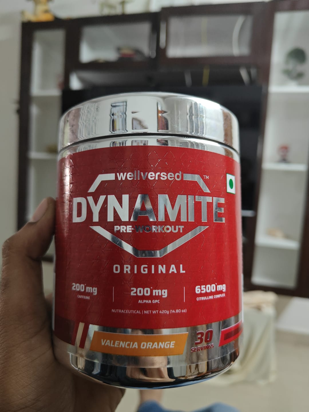 Customer photo review of Dynamite Pre-Workout | Valencia Orange - (420g, 30 Servings)