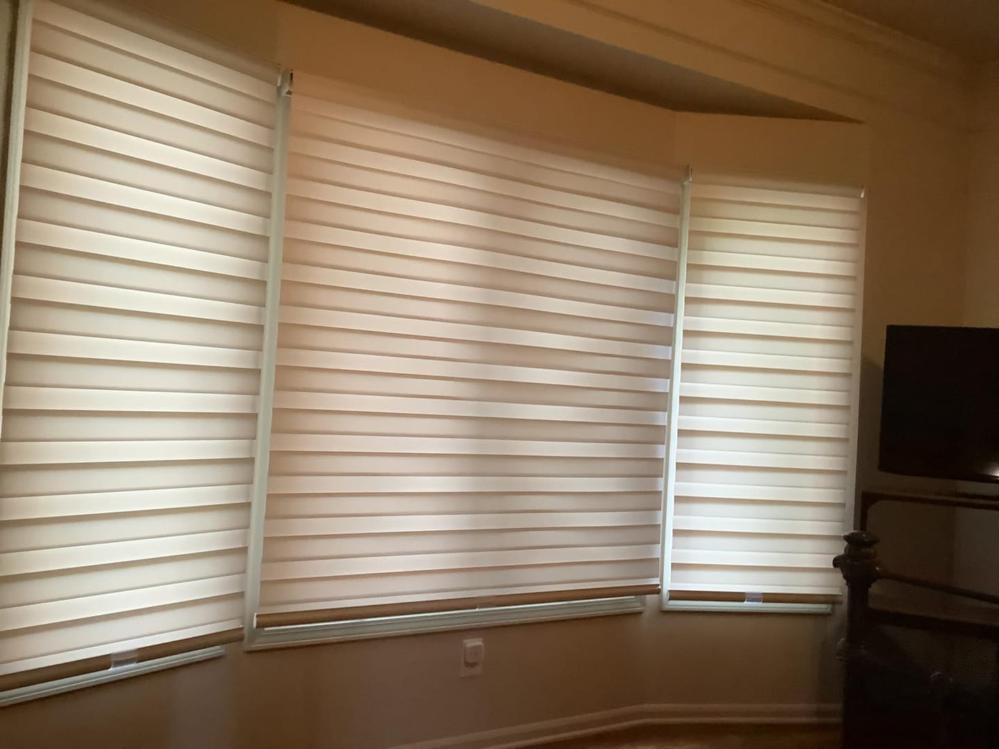 Customer photo review of Custom Dual Layer Zebra Shades