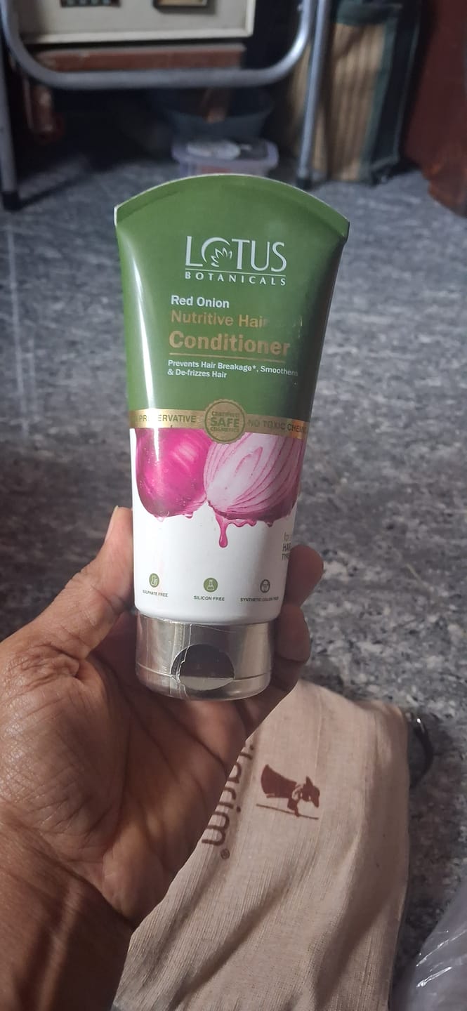 Customer photo review of Red Onion Nutritive Hair Conditioner