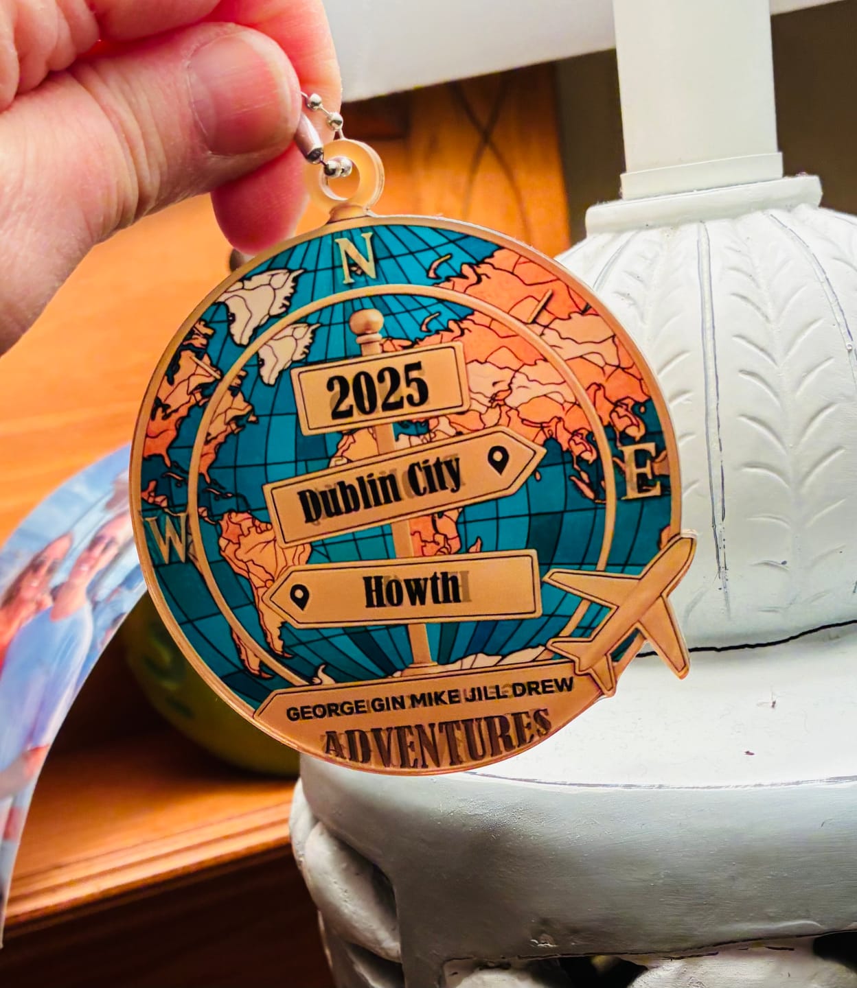 Customer photo review of Destination Of All Year - Personalized Acrylic Ornament