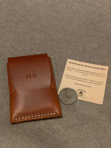 Customer photo review of Slimmad plånbok i äkta läder
