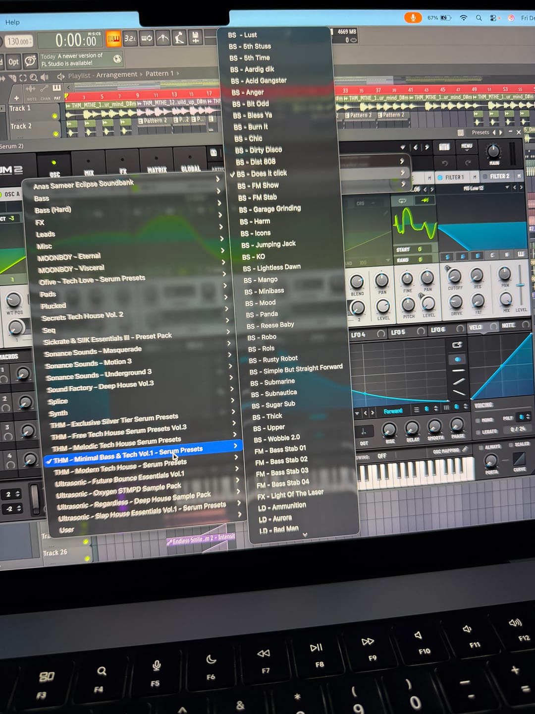 Customer photo review of Minimal Bass & Tech Vol.1 – Serum 2 Presets