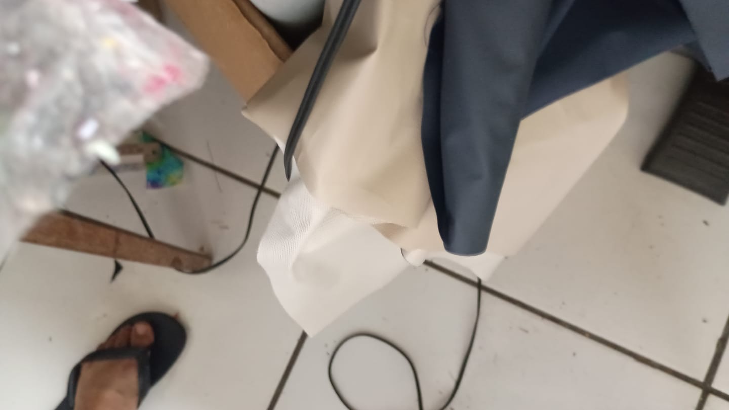 Customer photo review of NYLON 190T EMBORRACHADO COR AREIA