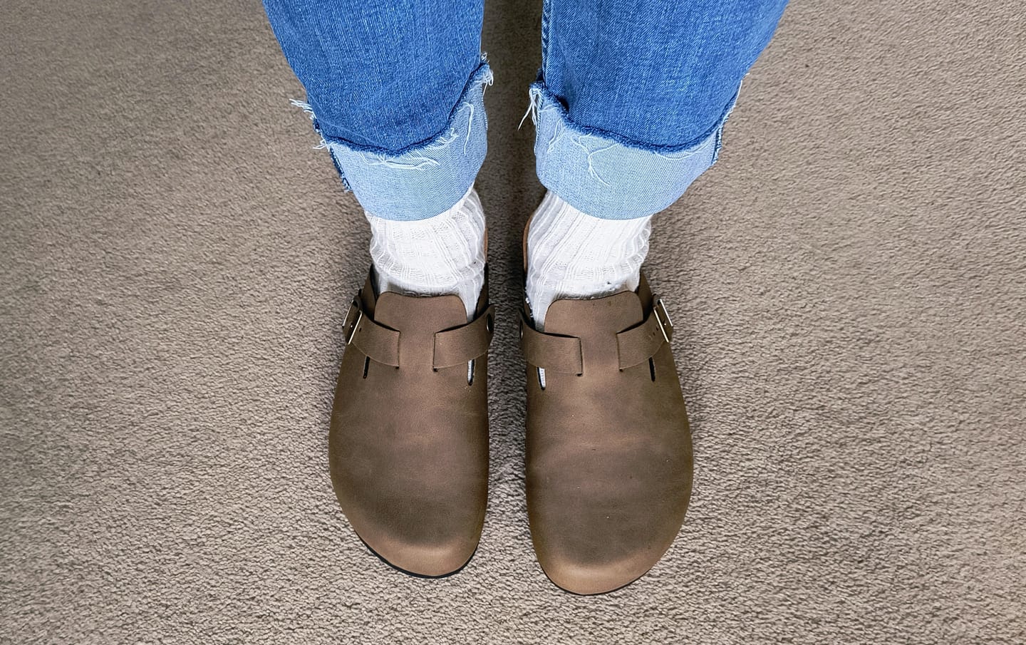 Customer photo review of Taro Comfort Footbed Shoes