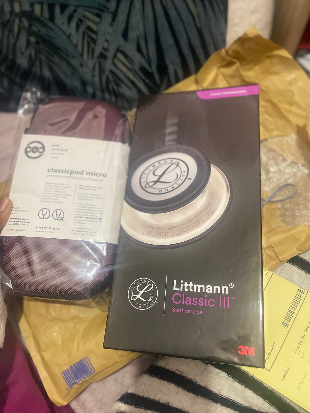 Customer photo review of Littmann Classic III Monitoring Stethoscope: Raspberry Rainbow 5806