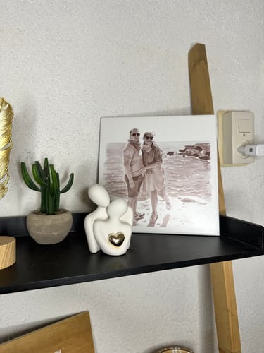 Customer photo review of Sepia Vintage Portret Tegeltje