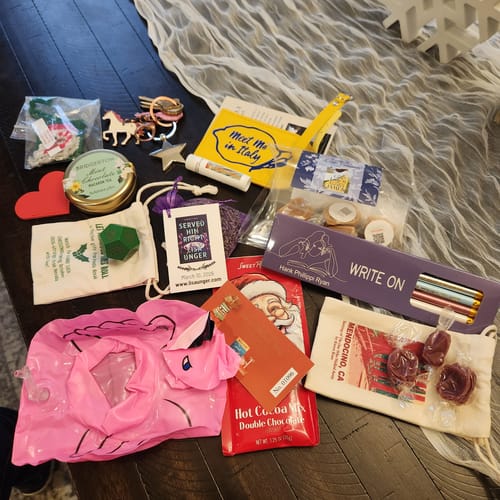 Customer photo review of Monthly Brenda Novak’s Book Box Subscription