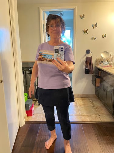 Customer photo review of 15" Summit Skirted Leggings w/Pockets