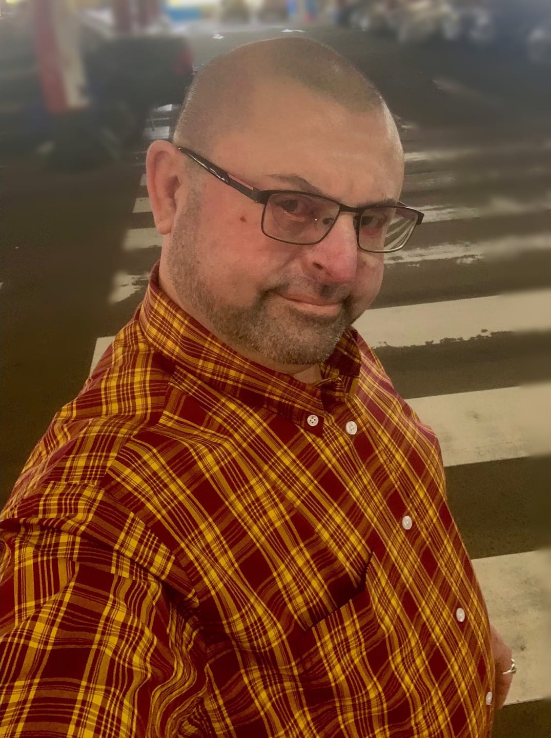 Customer photo review of Burgundy & Mustard Check Shirt- CK-51 - UP TO 5XL
